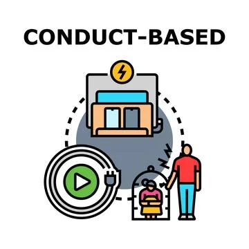 Conduct based system illustrating behavioral modification and conditioning Stock Illustration