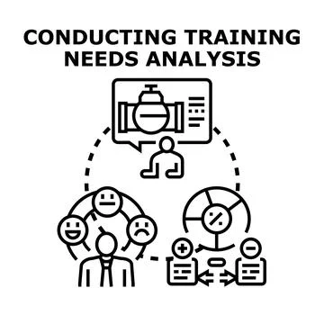 Conducting training needs analysis for development planning Stock Illustration