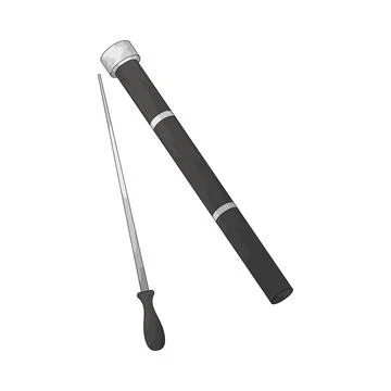 Conductor Baton illustration Stock Illustration