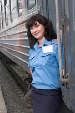Conductor of the carriage Foto stock