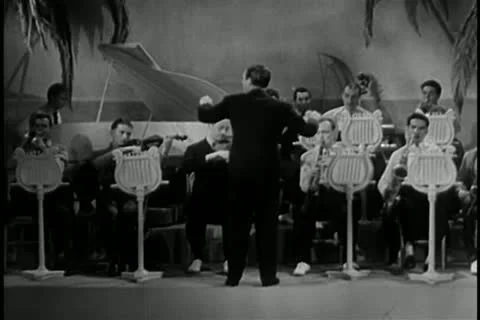 Conductor leading orchestra Видео 11356223