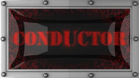 Conductor on led Stock Footage 8682851