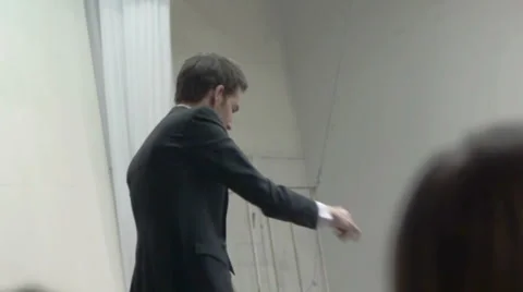 Conductor in orchestra Stock Footage 1859549