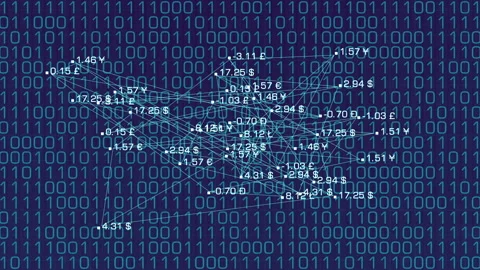 Conduit for Abstract Stock Exchange Data Stock Footage 306409626