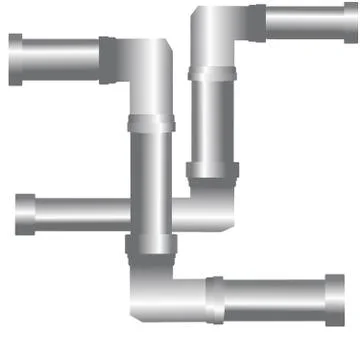 Conduit on white background Stock Illustration