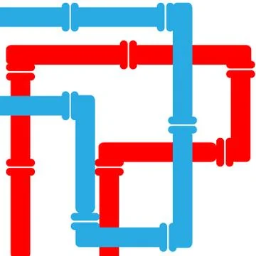 Conduit on white background Stock Illustration