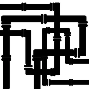 Conduit on white background Stock Illustration