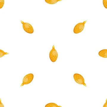 Cone Christmas tree toy pattern seamless vector Illustrazione stock