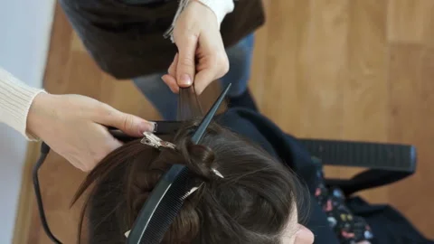 Cone Curling iron in the top view Stock Footage 116550653