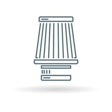 Cone filter induction kit icon Stock Illustration