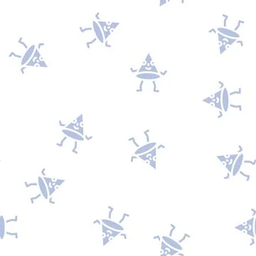 Cone geometric shape character glyph vector seamless pattern Stock Illustration