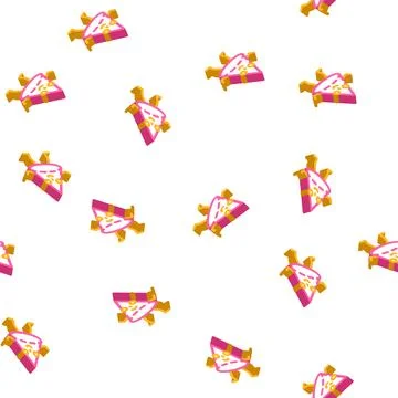 Cone geometric shape character isometric icon seamless pattern 库存插图
