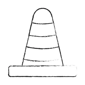 Cone of Industrial security design イラスト素材
