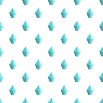 Cone shaped diamond pattern seamless vector Stock Illustration