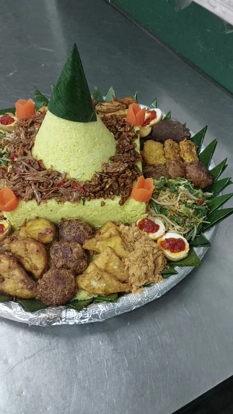 Cone Shaped rice Stock Footage 236280573