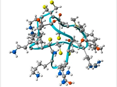 Cone snail venom component molecule Stock Illustration