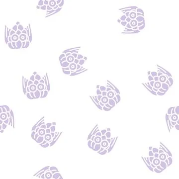 Cone toy glyph vector seamless pattern Stock Illustration