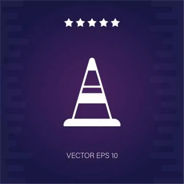 Cone vector icon Stock Illustration
