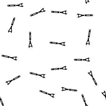 Cone wrench tool glyph seamless pattern Stock Illustration
