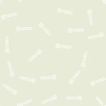 Cone wrench tool line seamless pattern イラスト素材