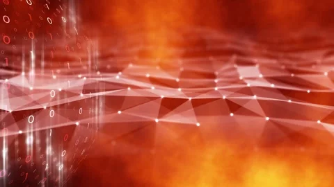 Conect dangerous digital tech sphere animation Stock Footage 345324506