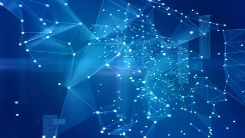 Conected nodes Stock Footage 75231014