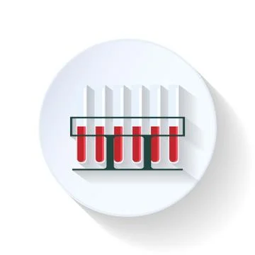 Cones with blood flat icon Illustrazione stock