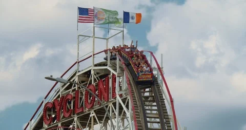 CONEY ISLAND CYCLONE Stock Footage 112456881