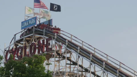 The Coney Island Cyclone Stock-Footage 278438410