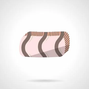 Confection flat color vector icon. Caramel Stock Illustration