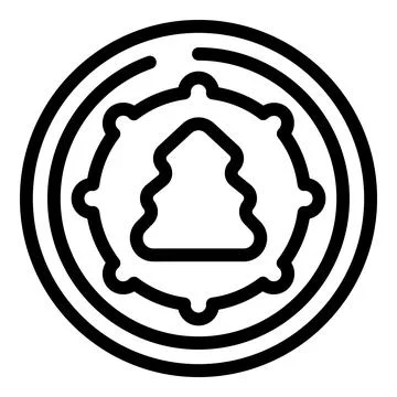Confection nozzle icon outline vector. Cake cream cook Stock Illustration