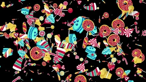 Confection Sweet Dance Stock Footage 87328482