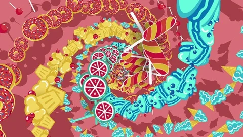 Confection Swirl Background Stock Footage 87328578