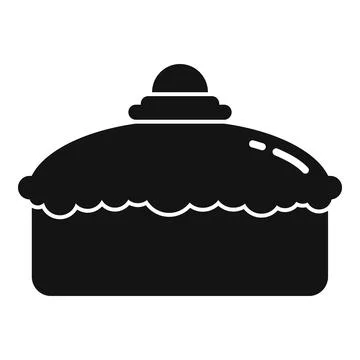 Confectioner cake icon, simple style Stock Illustration