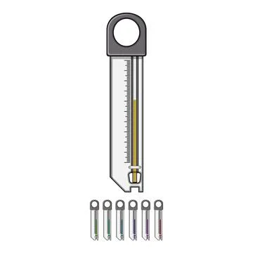 Confectionery candy thermometer cartoon vector graphic Stock Illustration