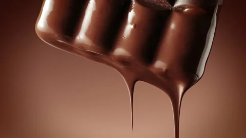 Confectionery concept backdrop. Melted chocolate. Stock-Footage 147292791