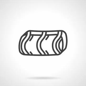 Confectionery simple line vector icon. Stock Illustration