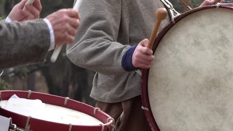 Confederate drummers 4K Stock Footage 84869504
