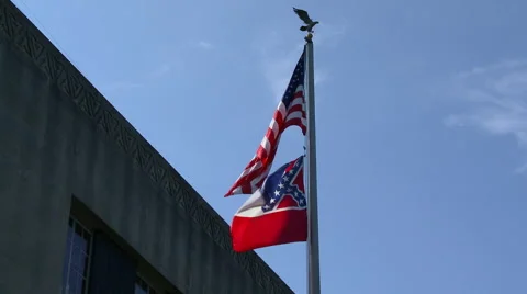 Confederate Flag 3 Stock Footage 51465520