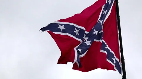 Confederate Flag Close Up Vídeo Stock 54456088