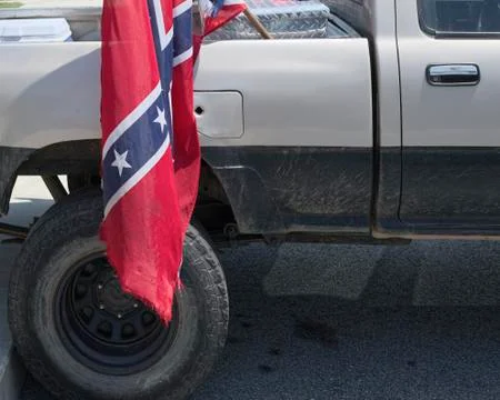 Confederate flag display Stock Photos