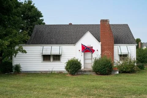 Confederate flag display Stock Photos