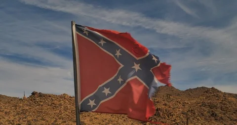 Confederate Flag Stock-Footage 87629589