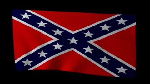 Confederate Flag Stock Footage 98246998