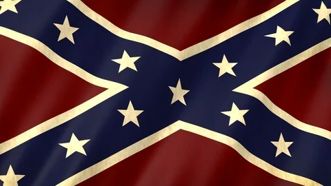 Confederate Flag Stock Footage 98629308