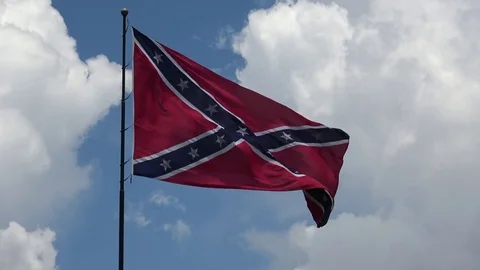 Confederate Flag Full 4K Stock Footage 78160037
