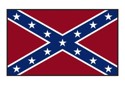 Confederate Flag Stock Illustration