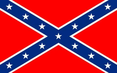 Confederate flag Stock Illustration