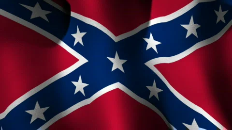 Confederate Flag Loop Stock Footage 536060