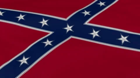 Confederate Flag Loop Stock Footage 139000667
